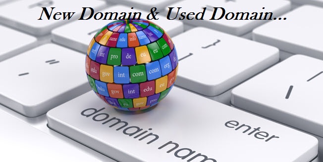 New domain and Used Domain