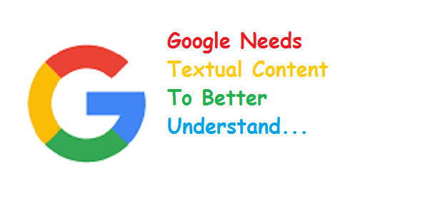 Google needs textual content