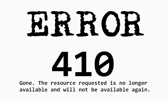 410 Error