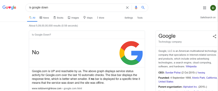 Is Google Down