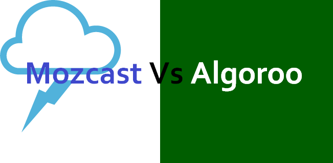 comparison between Mozcast and Algoroo