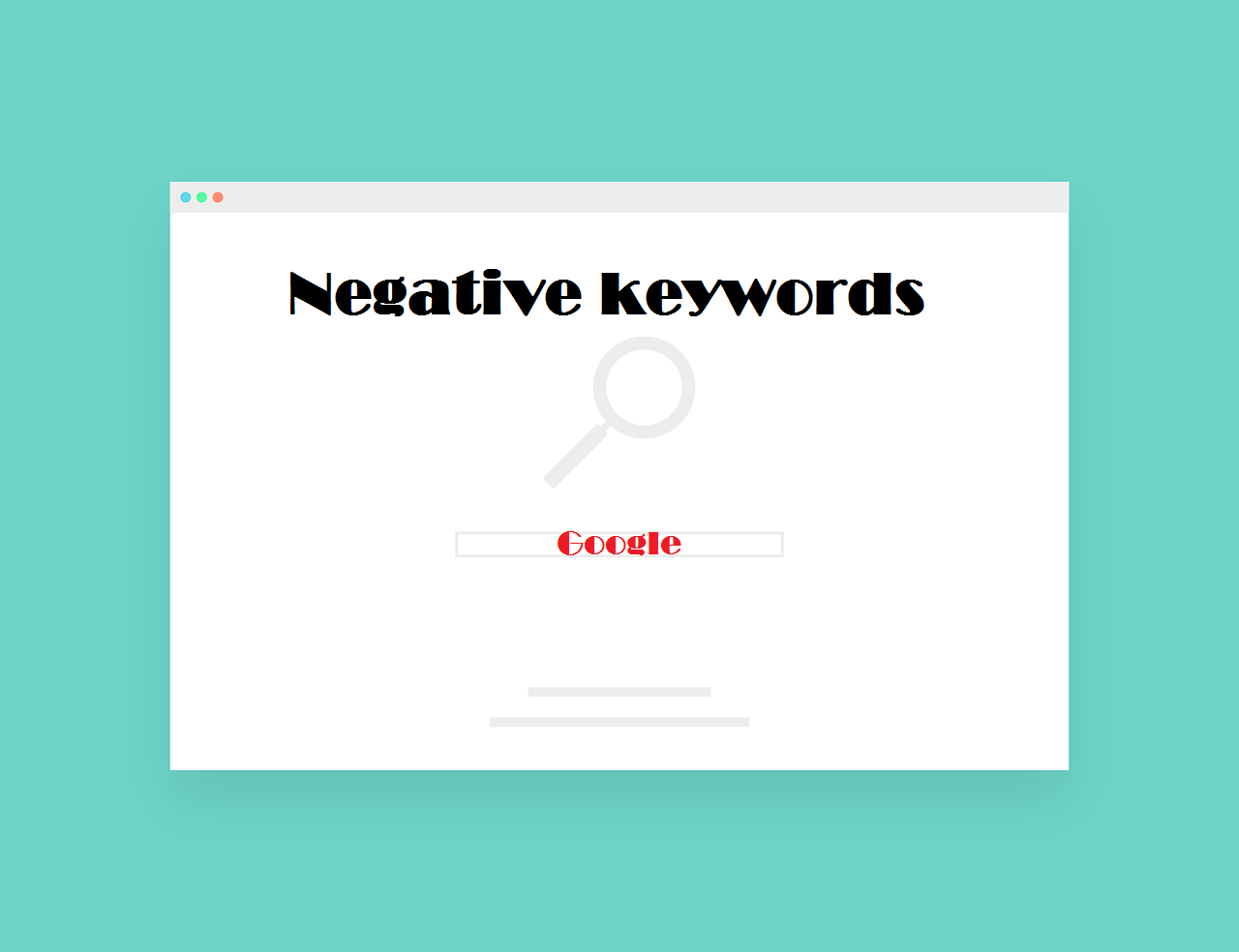 negative keywords