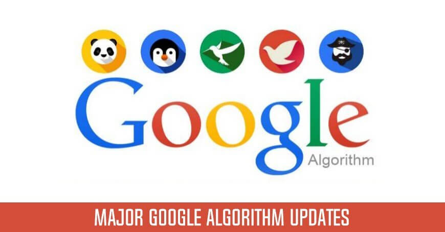 Major Google algorithm updates